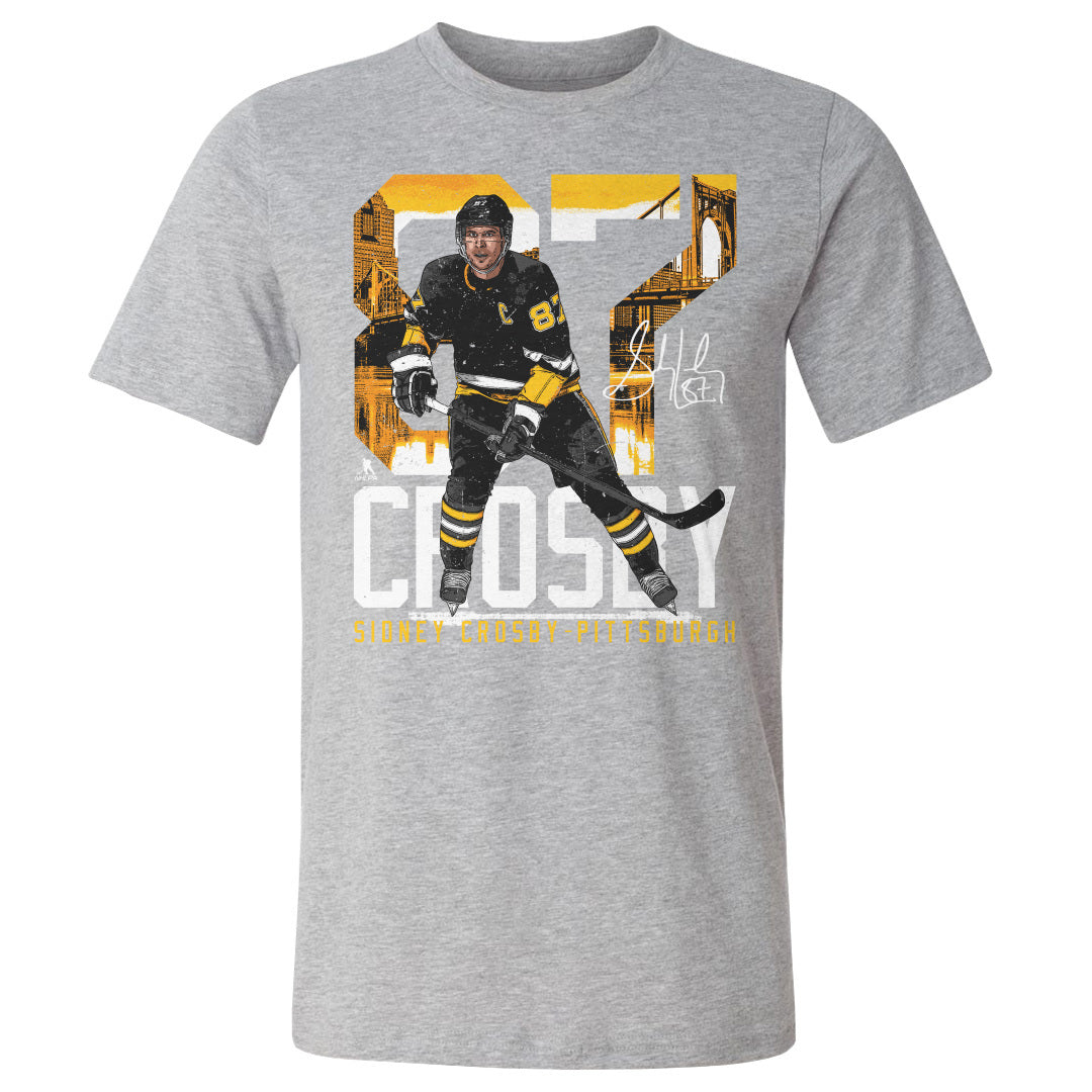 Sidney Crosby Pittsburgh Landmark WHT