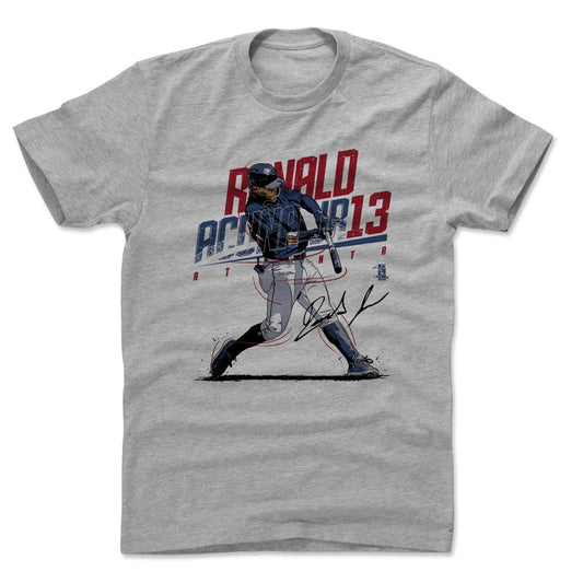 Ronald Acuna Jr. Slant R Mens T Shirt 500 Level Officially Licensed Fan Gear