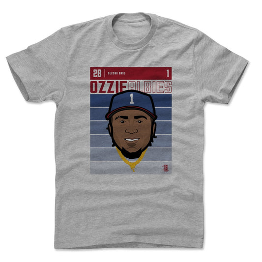 Ozzie Albies Fade B Mens T Shirt 500 Level Officially Licensed Fan Gear