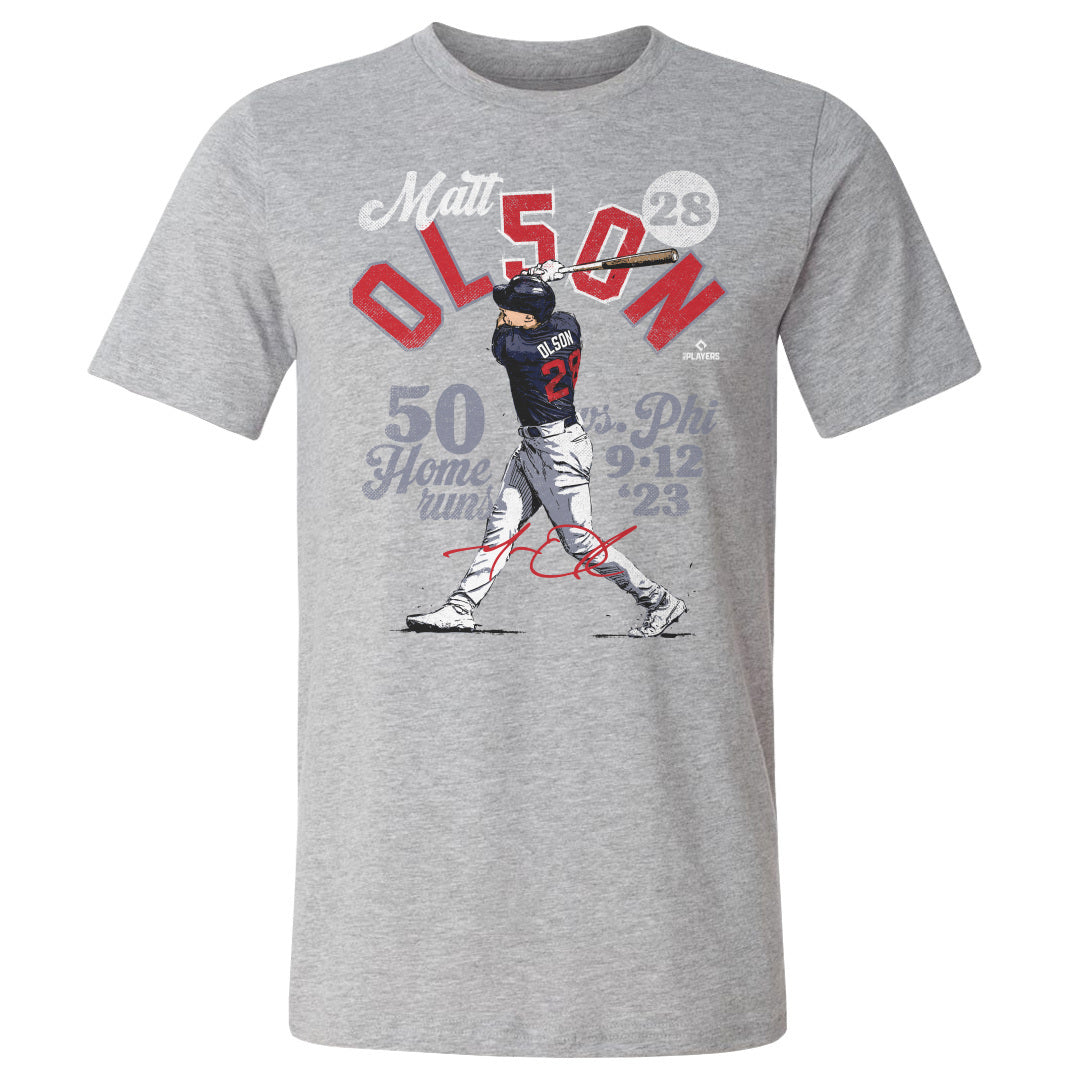Matt Olson Atlanta 50 Homers WHT