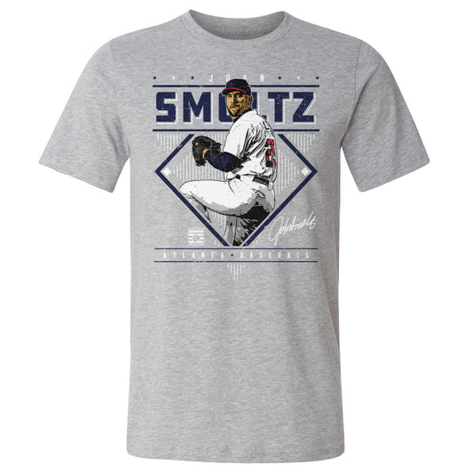 John Smoltz Atlanta Diamond Name WHT Mens T Shirt 500 Level Officially Licensed Fan Gear