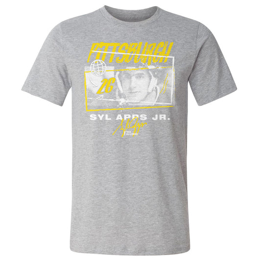 Syl Apps Jr. Pittsburgh Tones WHT Mens T Shirt 500 Level Officially Licensed Fan Gear