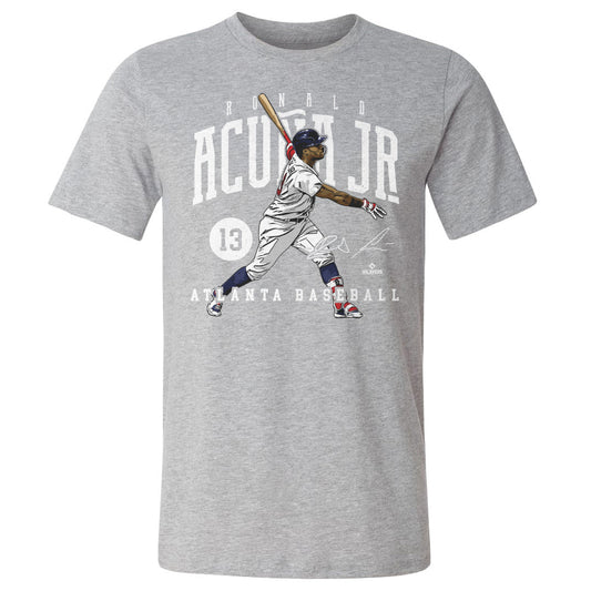 Ronald Acuna Jr. Game WHT Mens T Shirt 500 Level Officially Licensed Fan Gear