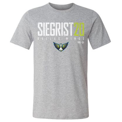 Maddy Siegrist Dallas Wings Elite WHT Mens T Shirt 500 Level Officially Licensed Fan Gear