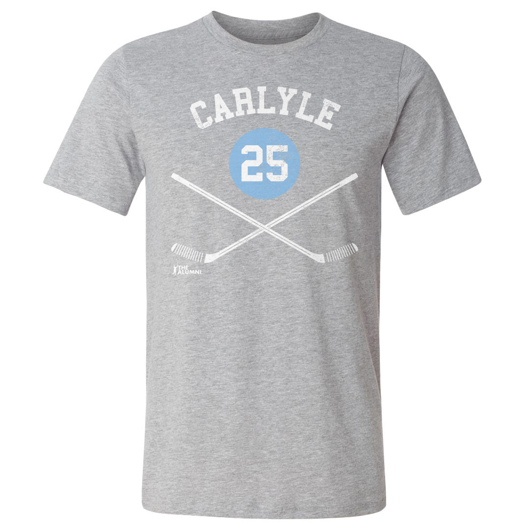 Randy Carlyle Pittsburgh 25 Sticks WHT