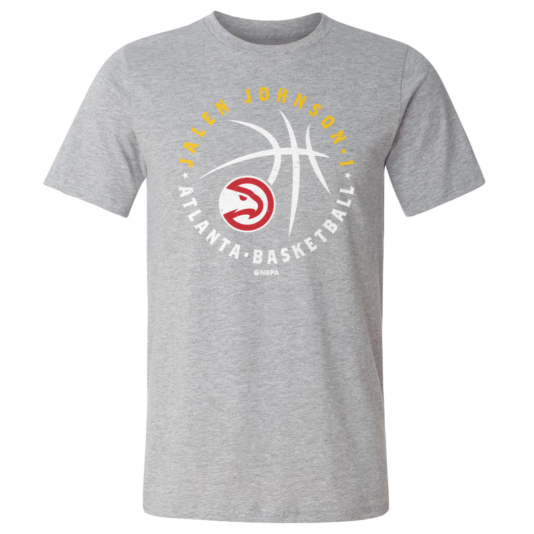 Jalen Johnson Atlanta Hawks Player Ball WHT