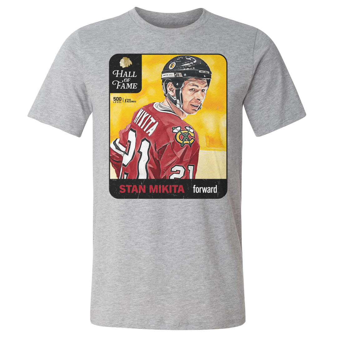 Stan Mikita Chicago Blackhawks H.O.F. Vintage Card WHT