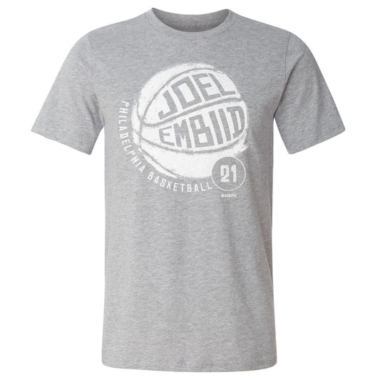 Joel Embiid Philadelphia Basketball WHT Mens T Shirt 500 Level Officially Licensed Fan Gear