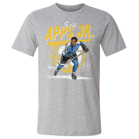 Syl Apps Jr. Pittsburgh Comet WHT Mens T Shirt 500 Level Officially Licensed Fan Gear