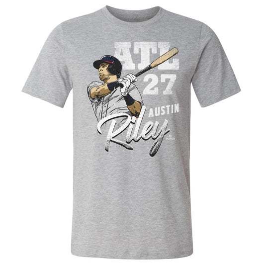 Austin Riley Team W WHT Mens T Shirt 500 Level Officially Licensed Fan Gear