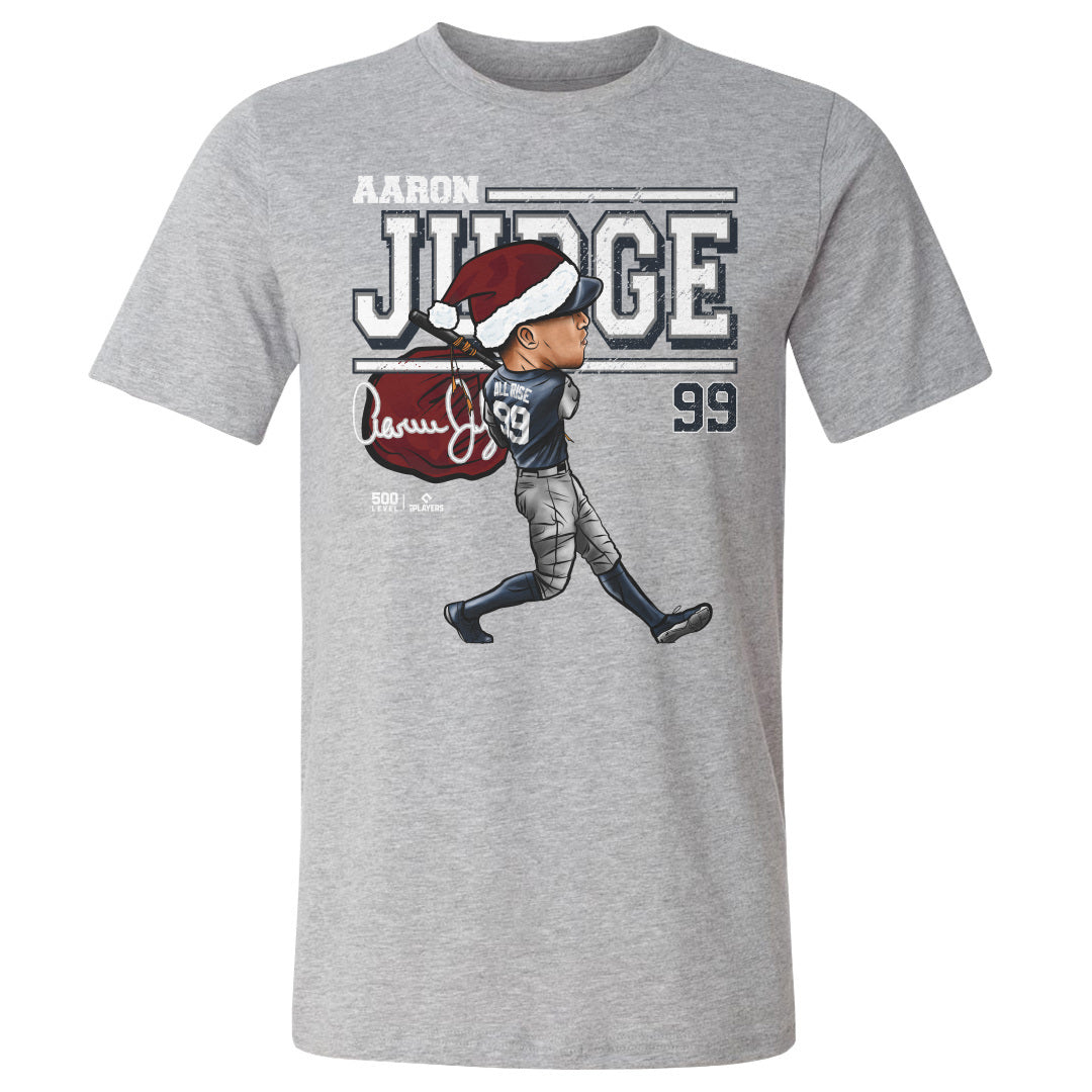 Aaron Judge New York Y Cartoon Santa Hat WHT