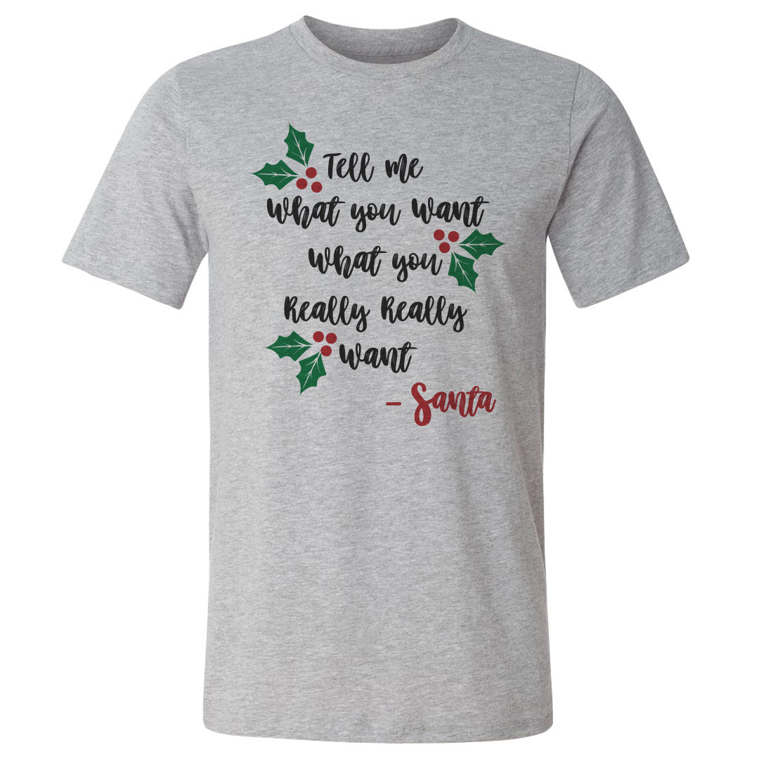 Christmas Tell Me What You Want Santa