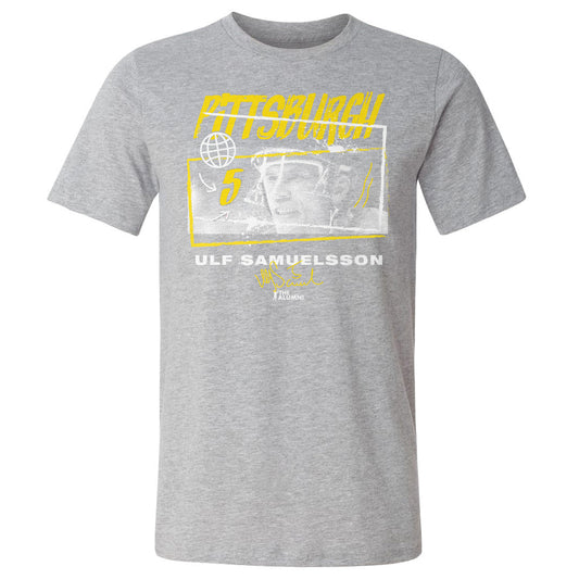 Ulf Samuelsson Pittsburgh Tones WHT Mens T Shirt 500 Level Officially Licensed Fan Gear