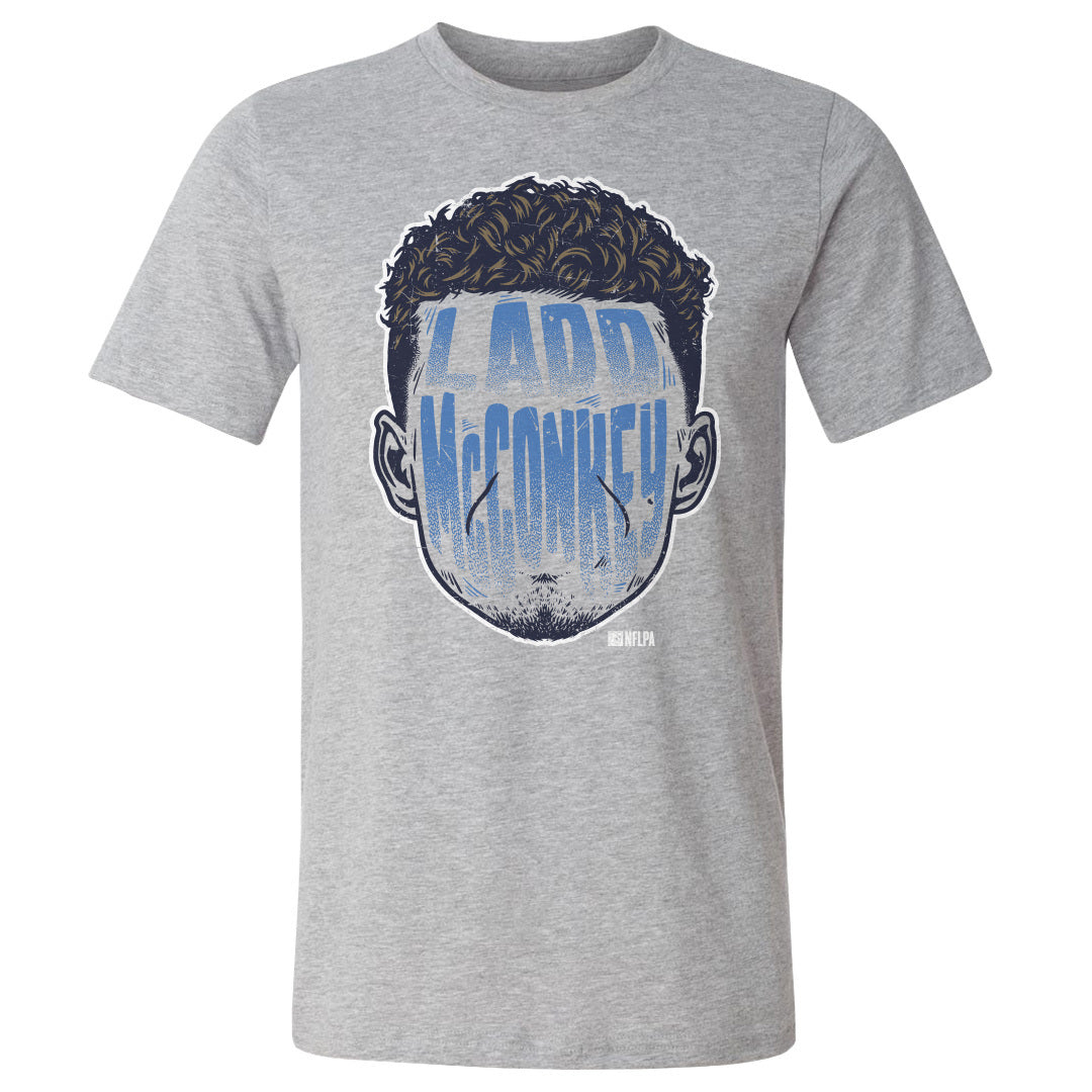 Ladd McConkey Los Angeles C Player Silhouette WHT