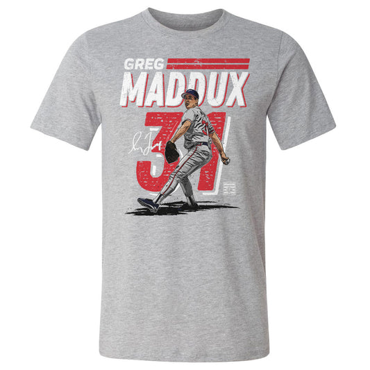 Greg Maddux Atlanta Dash WHT Mens T Shirt 500 Level Officially Licensed Fan Gear