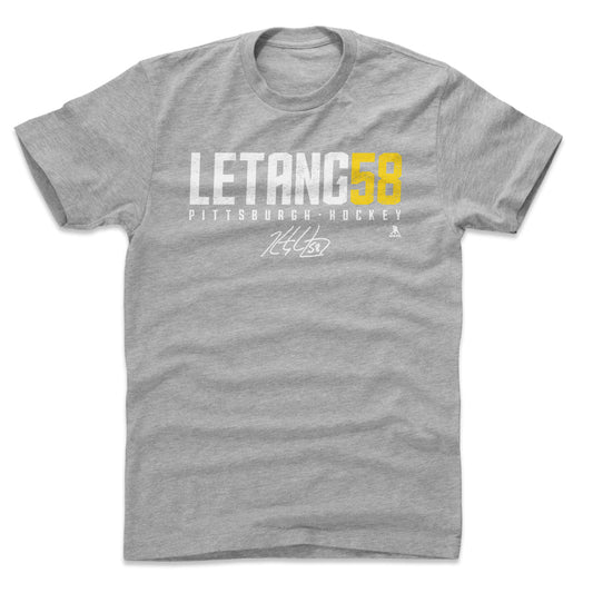 Kris Letang Letang58 W WHT Mens T Shirt 500 Level Officially Licensed Fan Gear