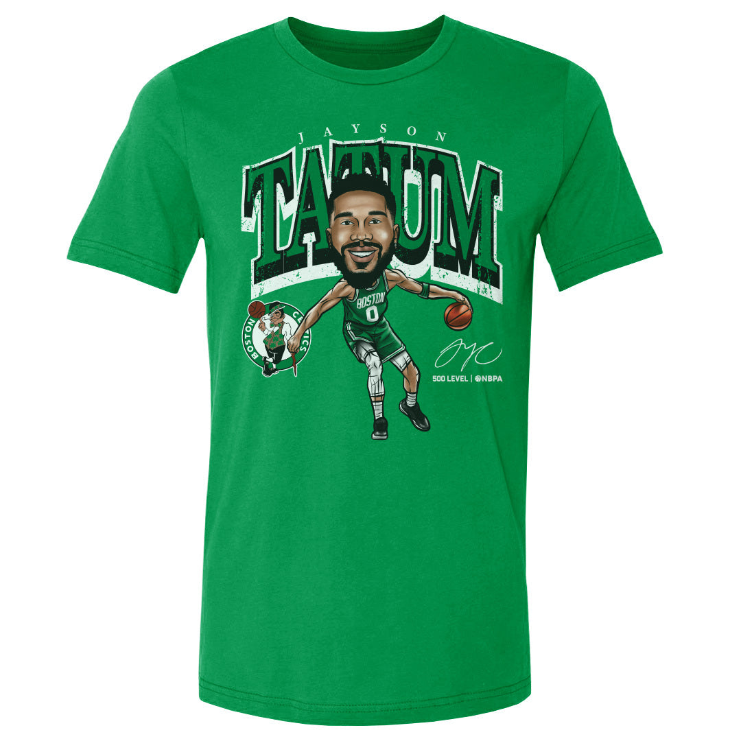 Jayson Tatum Boston Celtics Cartoon WHT
