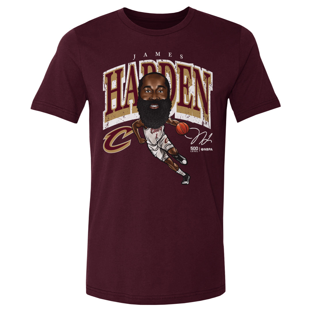 James Harden Cleveland Cavaliers Cartoon WHT