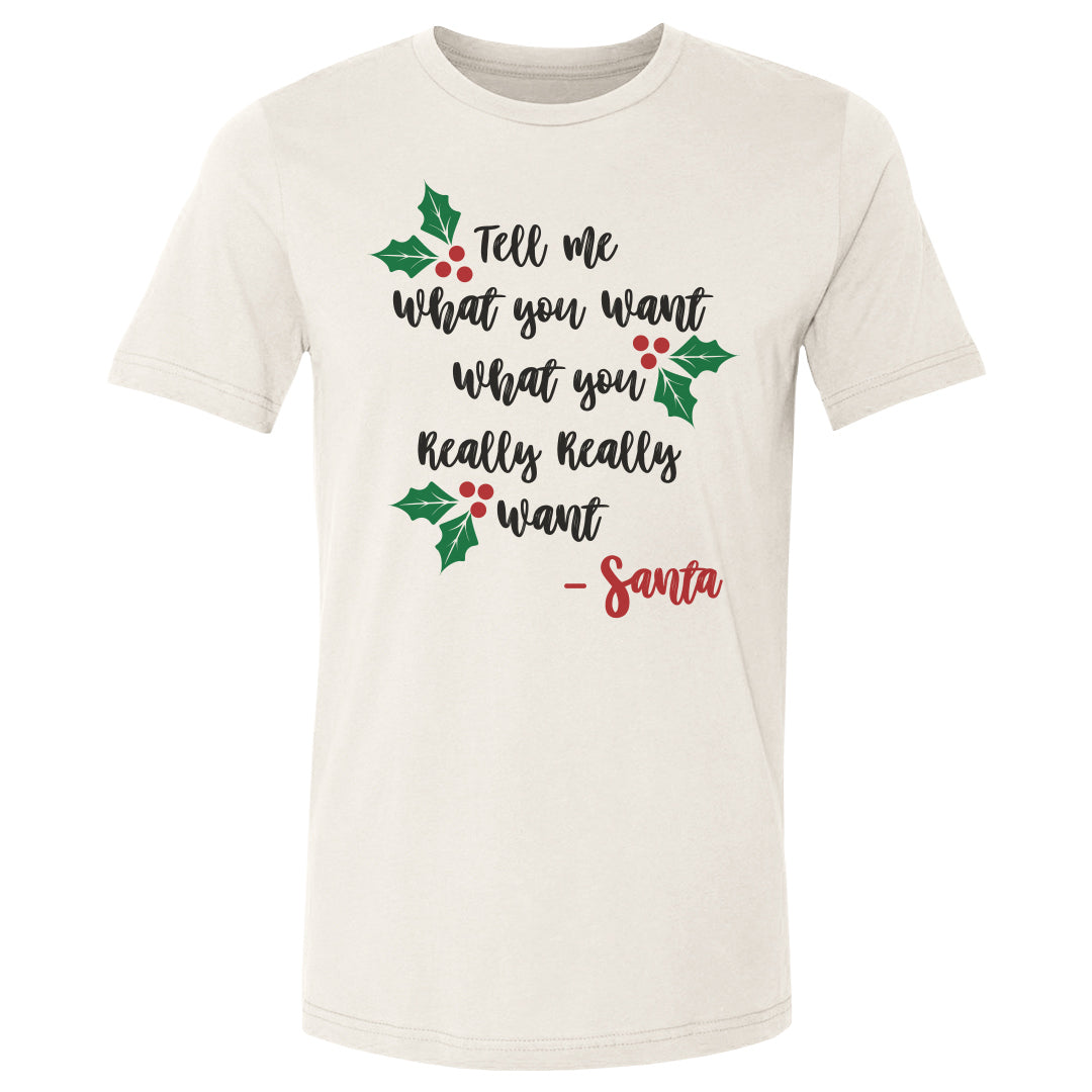 Christmas Tell Me What You Want Santa