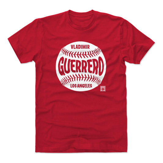 Vladimir Guerrero Los Angeles Baseball WHT Mens T Shirt 500 Level Officially Licensed Fan Gear