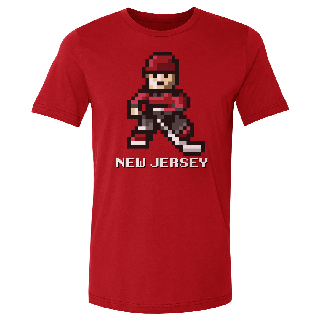 New Jersey Hockey 8-bit WHT