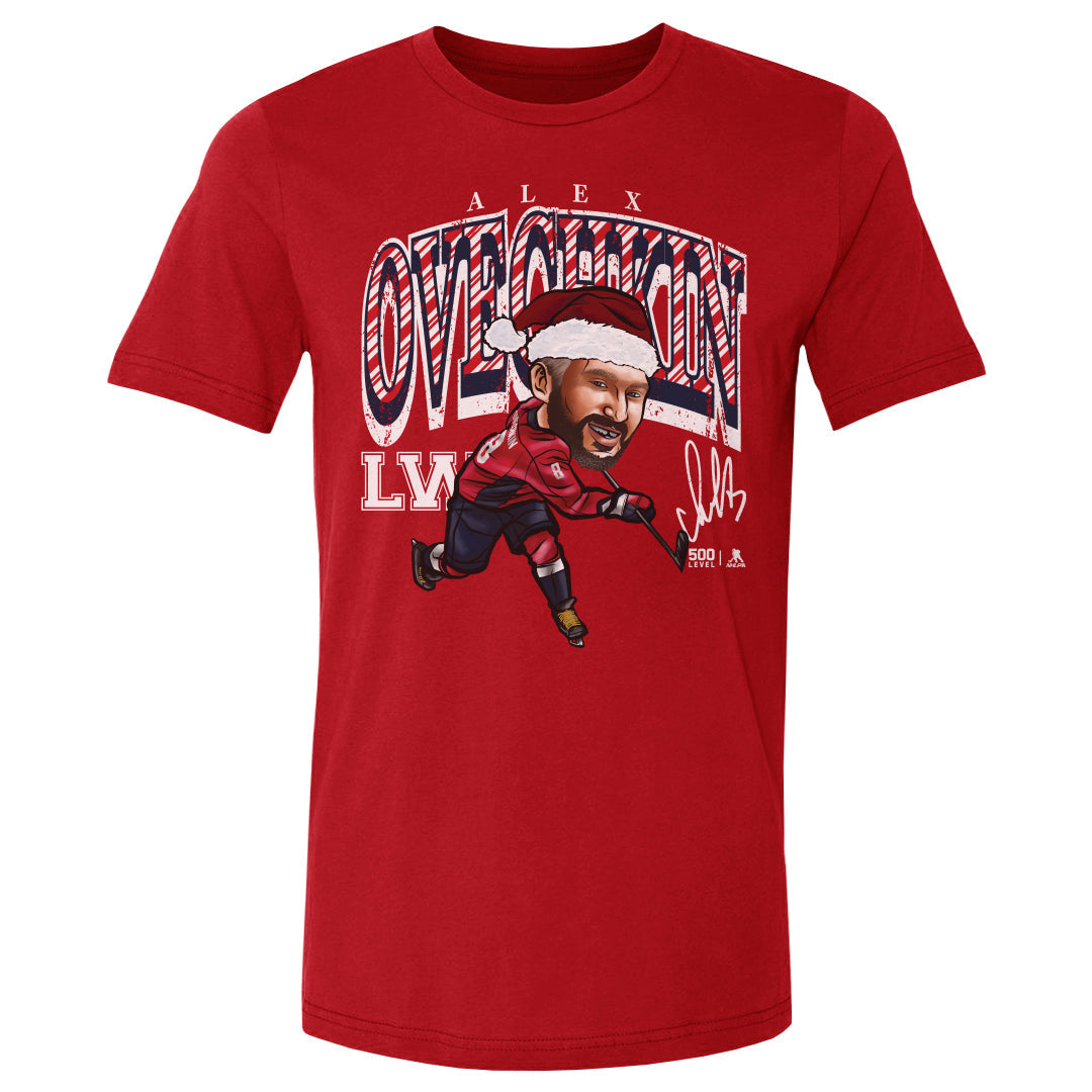Alex Ovechkin Washington Cartoon Santa Hat WHT