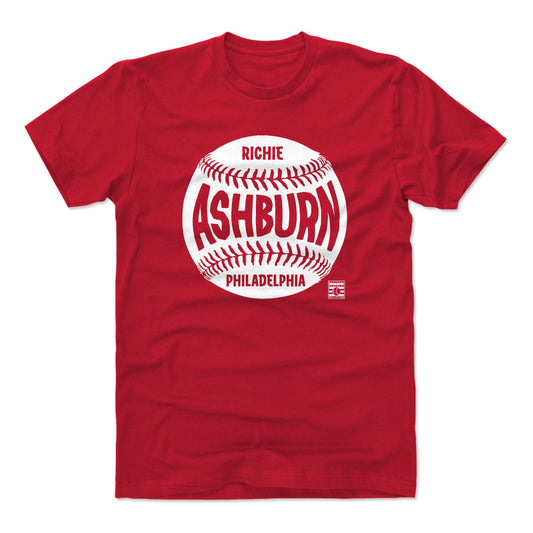 Richie Ashburn Philadelphia Baseball WHT Mens T Shirt 500 Level Officially Licensed Fan Gear