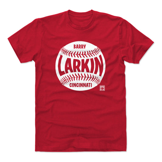 Barry Larkin Cincinnati Baseball WHT Mens T Shirt 500 Level Officially Licensed Fan Gear