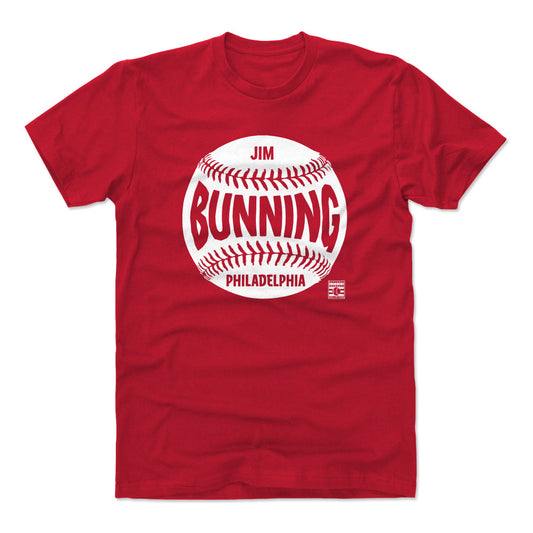 Jim Bunning Philadelphia Baseball WHT Mens T Shirt 500 Level Officially Licensed Fan Gear