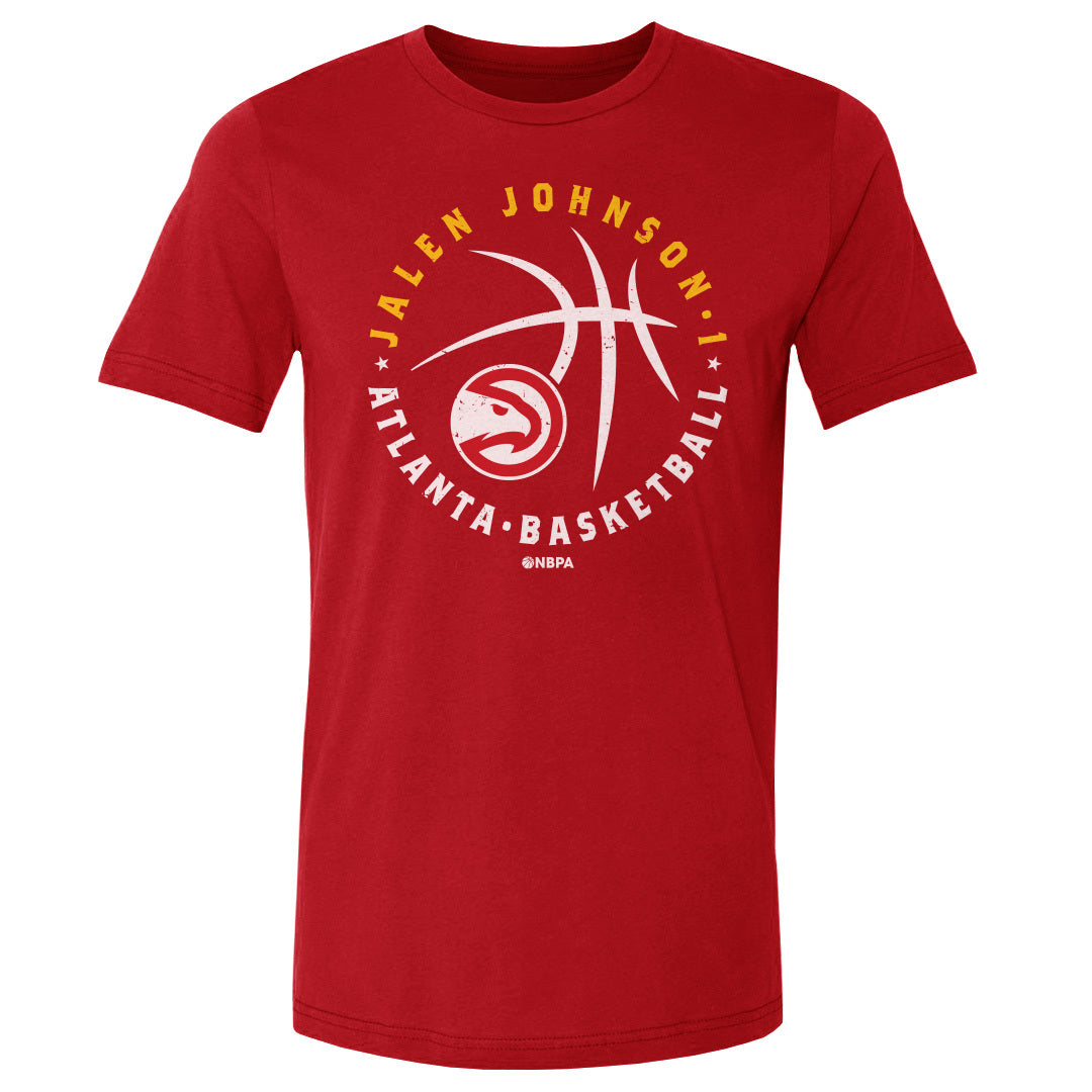 Jalen Johnson Atlanta Hawks Player Ball WHT