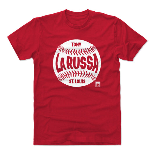 Tony La Russa St. Louis Baseball WHT Mens T Shirt 500 Level Officially Licensed Fan Gear