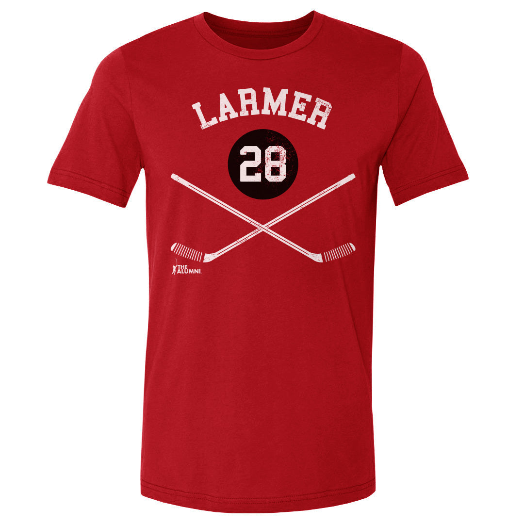 Steve Larmer Chicago 28 Sticks WHT