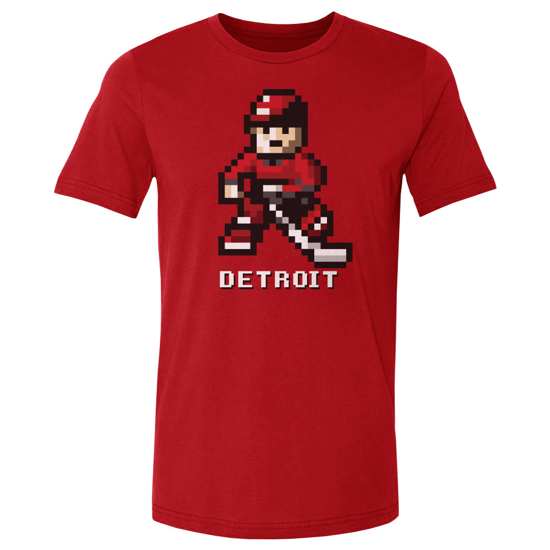 Detroit Hockey 8-bit WHT