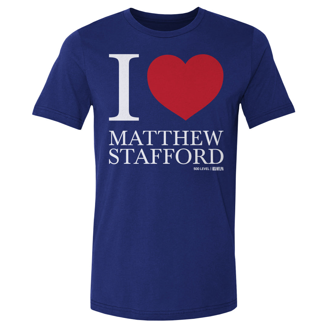 Matthew Stafford Los Angeles R I Love WHT