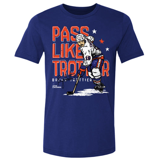 Bryan Trottier New York I Toon WHT Mens T Shirt 500 Level Officially Licensed Fan Gear
