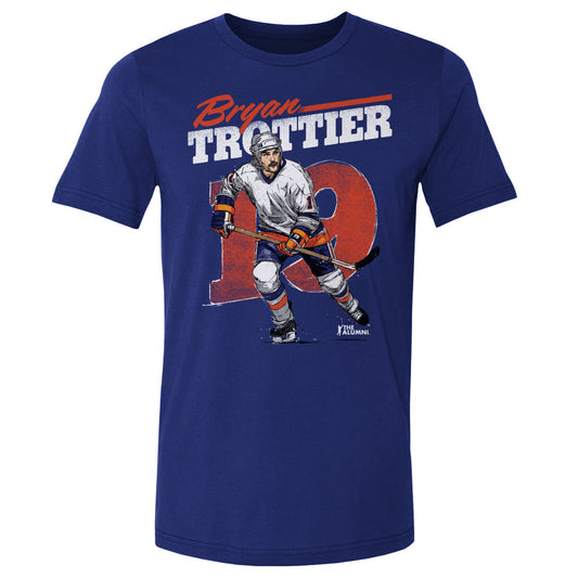 Bryan Trottier New York I Retro WHT Mens T Shirt 500 Level Officially Licensed Fan Gear