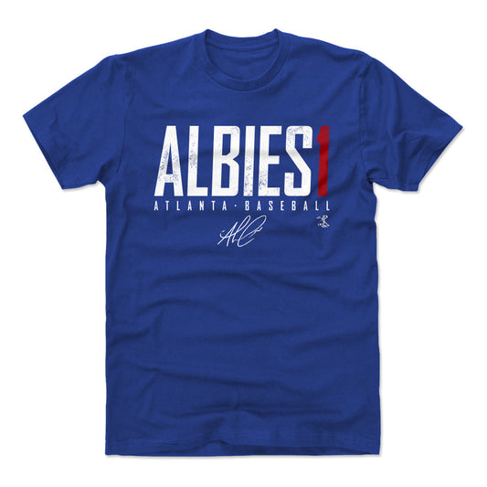 Ozzie Albies Atlanta Elite WHT Mens T Shirt 500 Level Officially Licensed Fan Gear