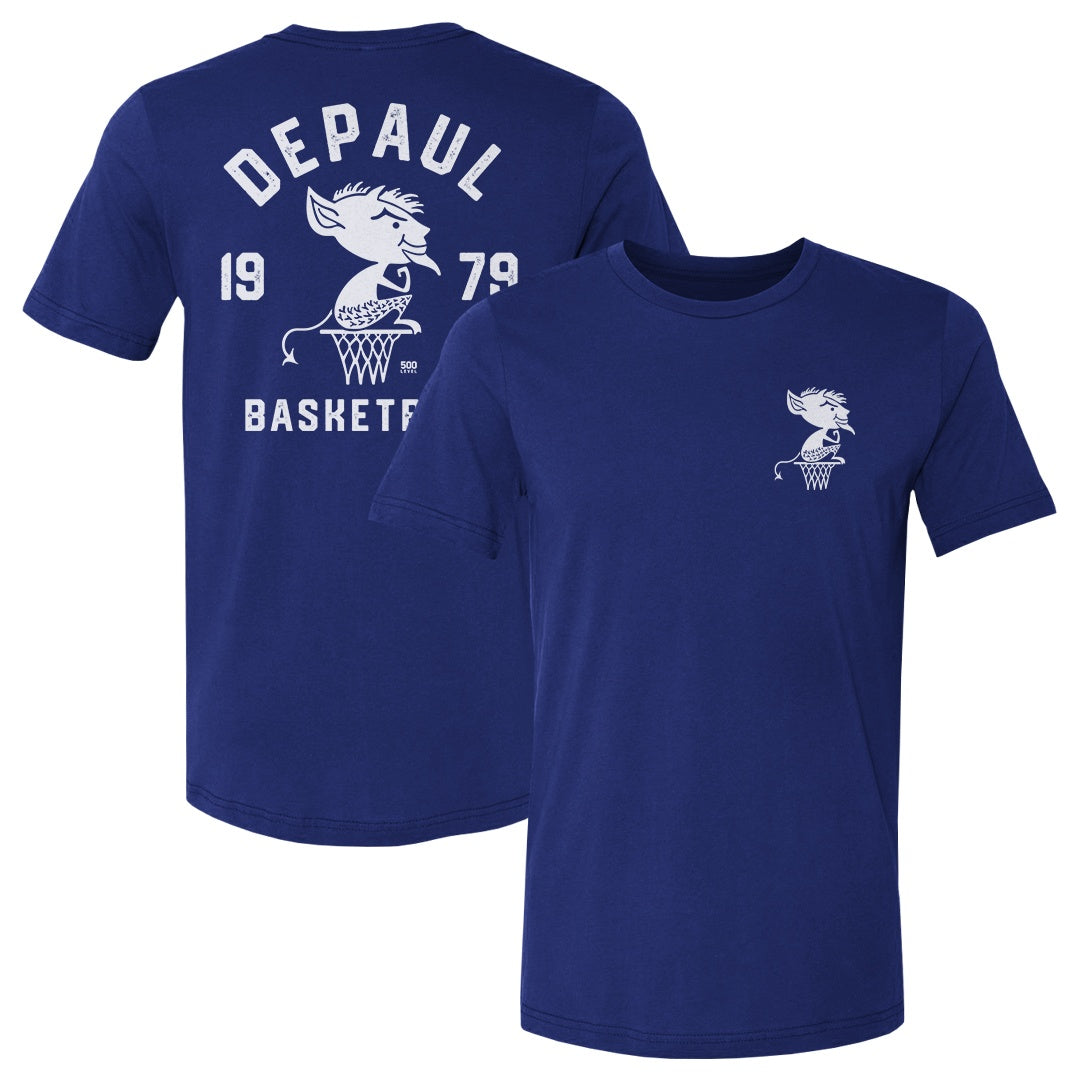 DePaul Blue Demons Basketball 1979 F&B WHT