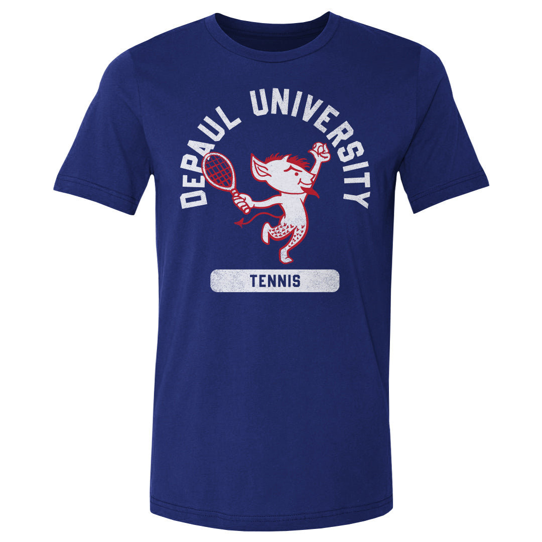DePaul Blue Demons Mascot Tennis WHT