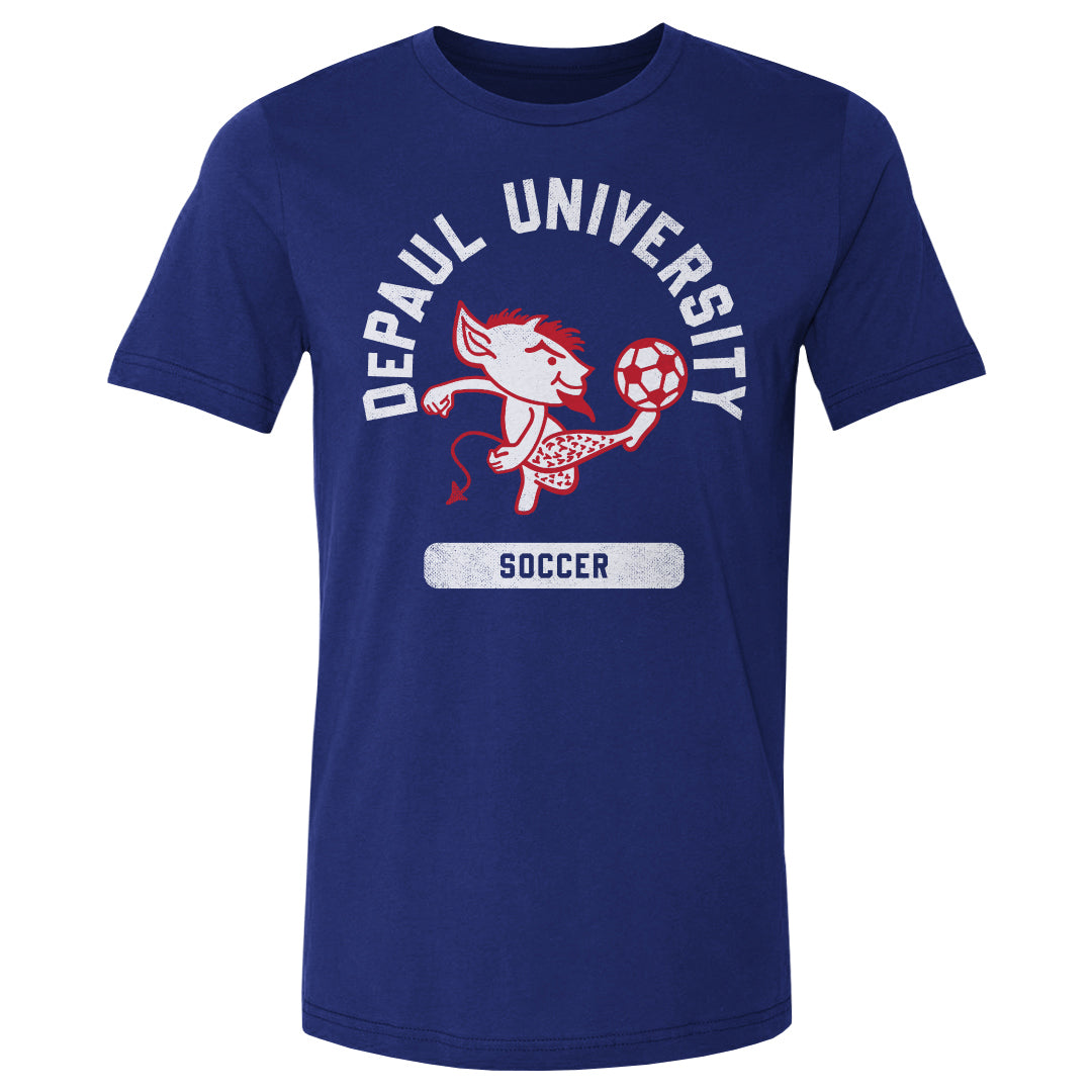 DePaul Blue Demons Mascot Soccer WHT