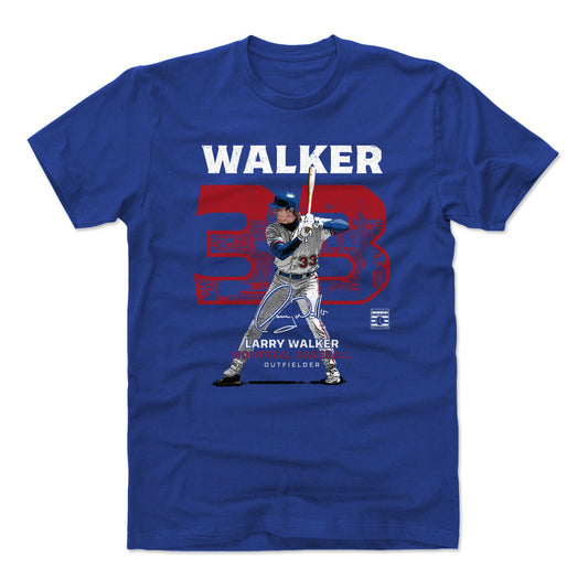 Larry Walker Throwback WHT Mens T Shirt 500 Level Officially Licensed Fan Gear
