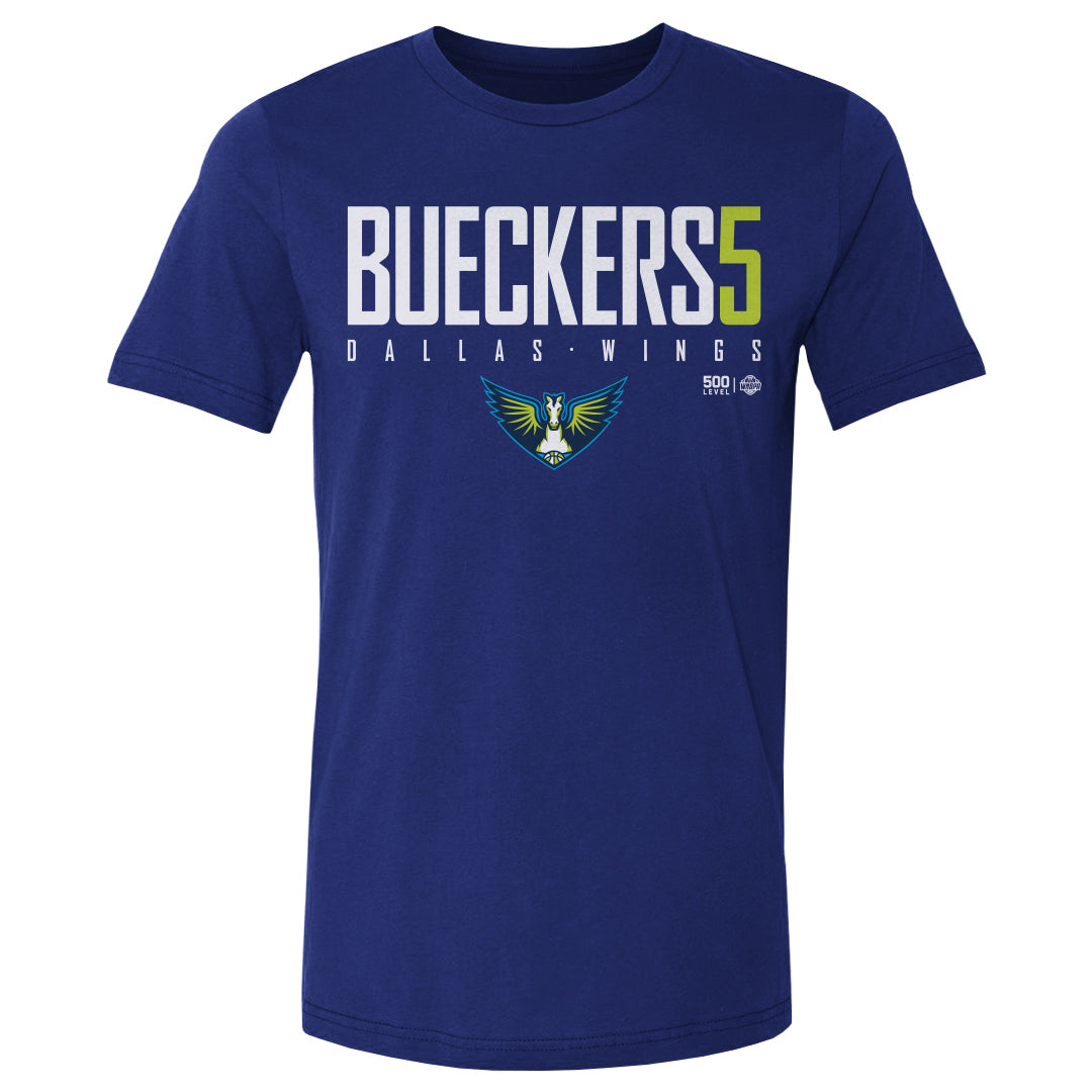 Paige Bueckers Dallas Wings Elite WHT Mens T Shirt 500 Level Officially Licensed Fan Gear