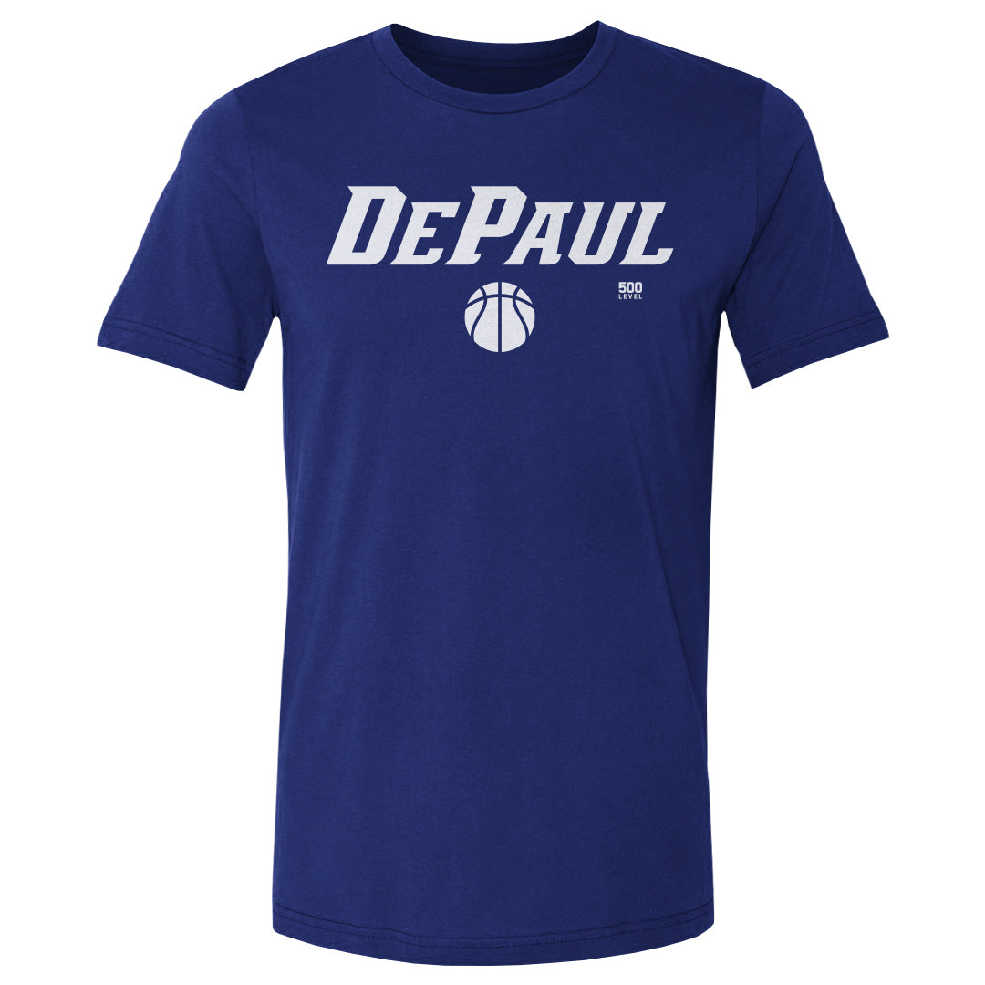 DePaul Blue Demons Basketball Minimalist WHT