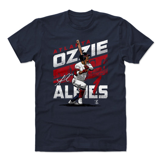 Ozzie Albies City Name WHT Mens T Shirt 500 Level Officially Licensed Fan Gear