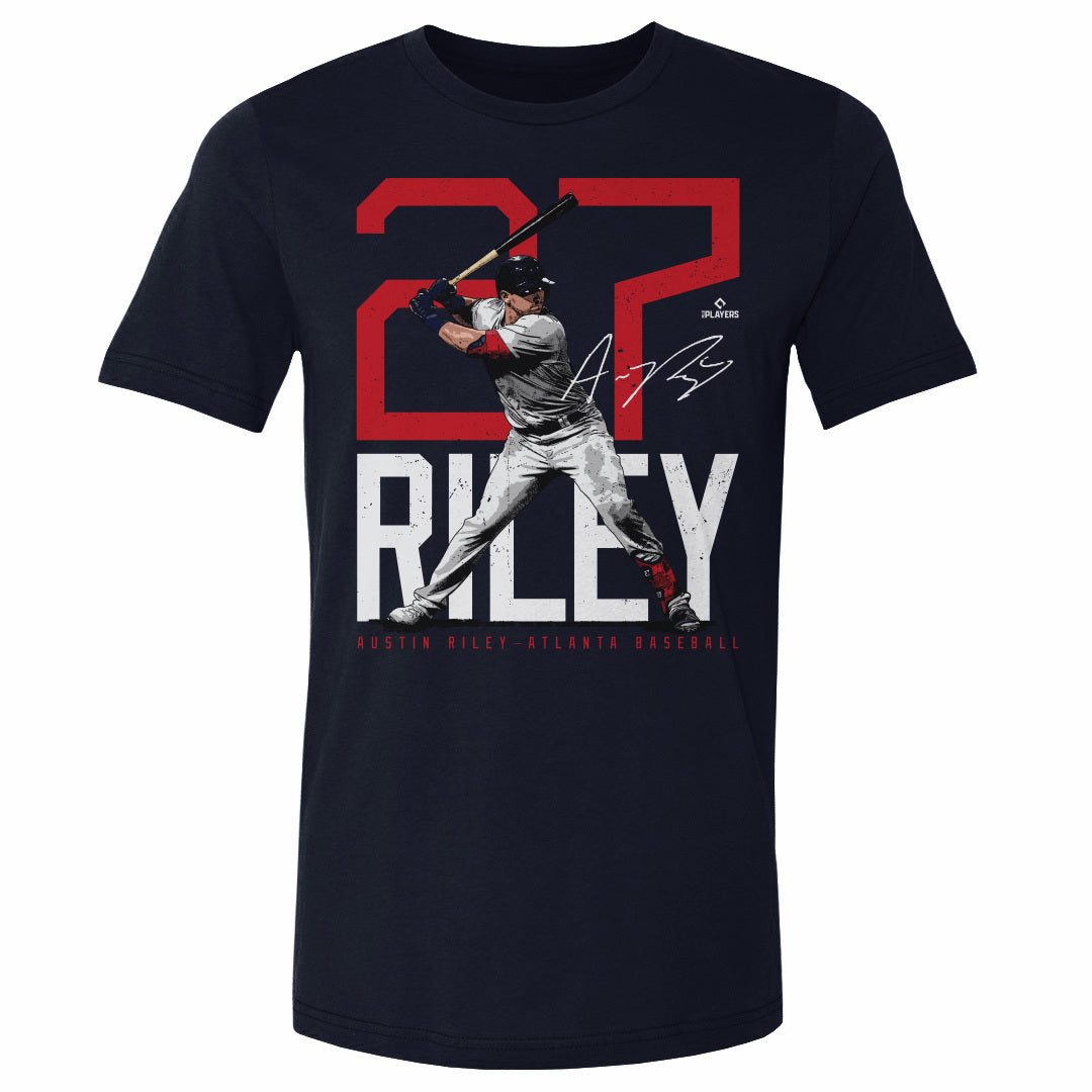 Austin Riley Atlanta Bold Number WHT