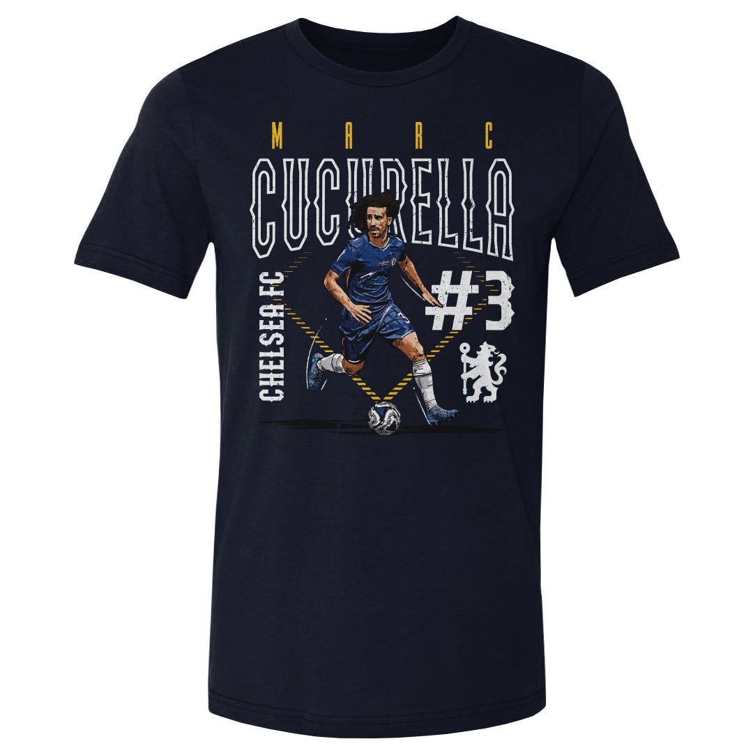 Marc Cucurella Chelsea FC Outline Number WHT