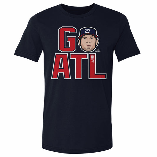 Austin Riley GO ATL R WHT Mens T Shirt 500 Level Officially Licensed Fan Gear