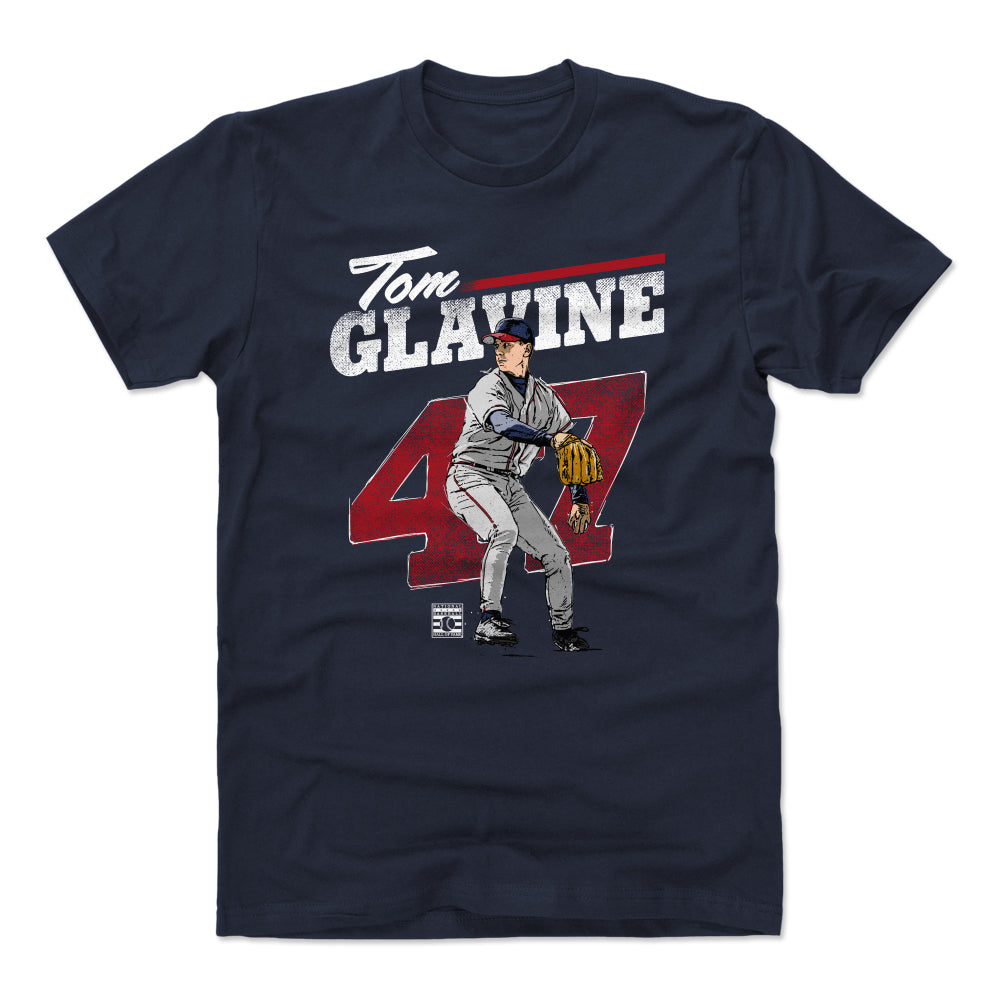 Tom Glavine Retro Grunge WHT