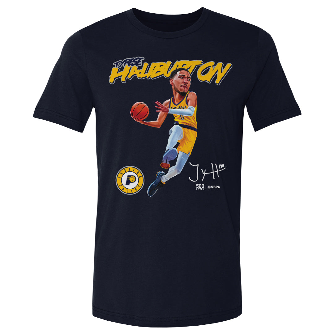 Tyrese Haliburton Indiana Pacers Caricature WHT