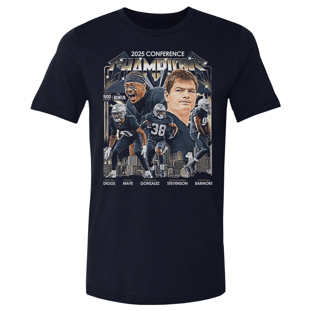 New England Football 2025 Conference Champions Vintage WHT